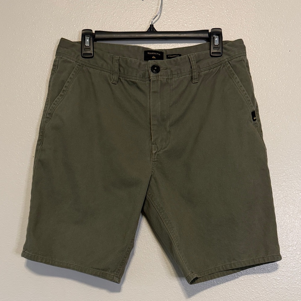 Quicksilver Men's Olive Green Casual Shorts